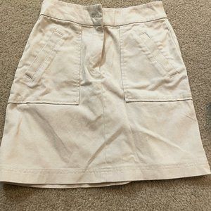 Ann Taylor factory petite beige skirt
